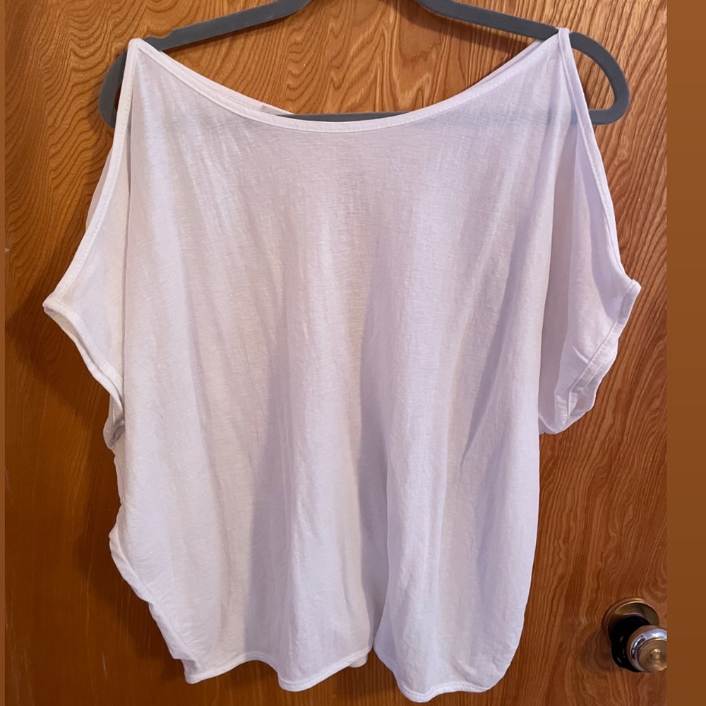 White Bare-Shoulder Top
